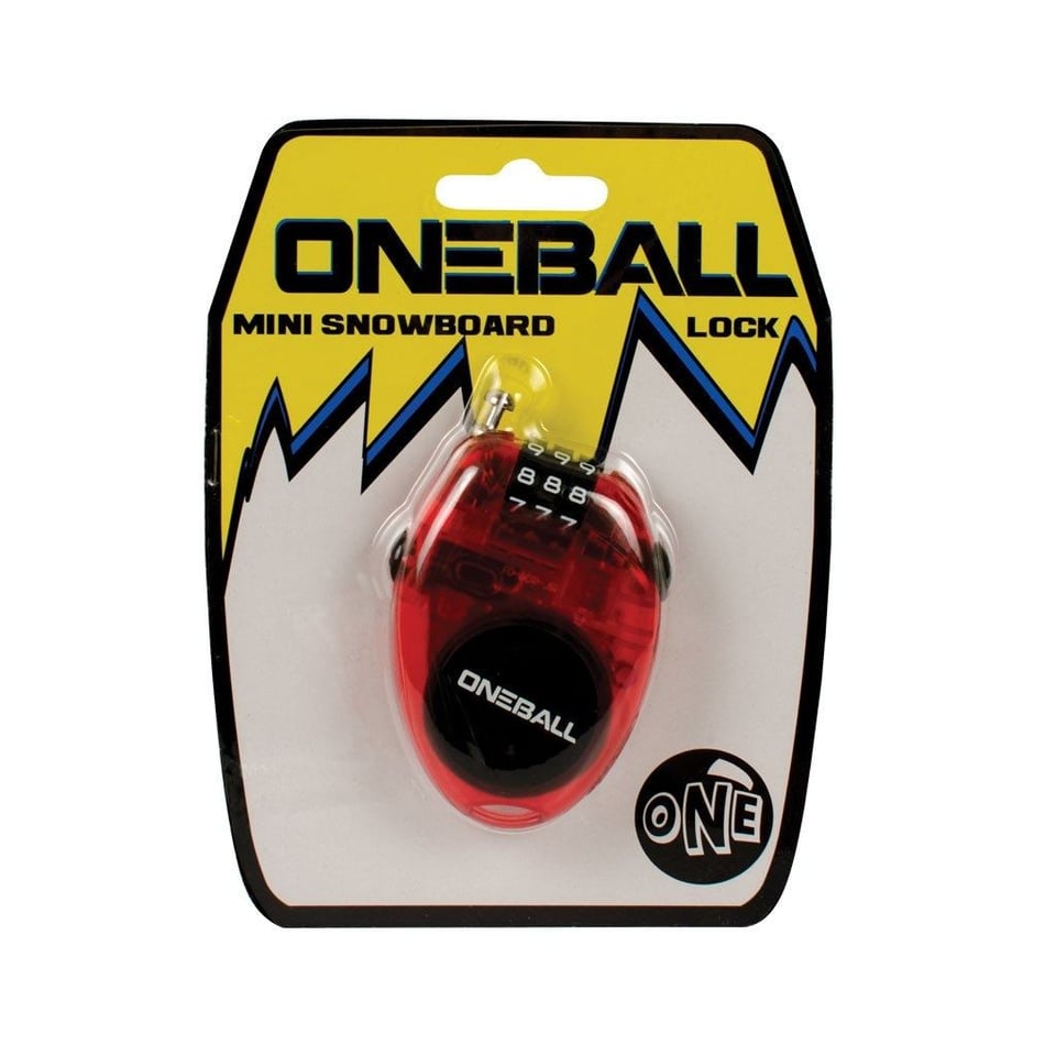 OneBall One Ball Mini Snowboard Lock Red