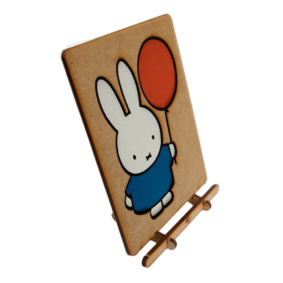 Postcard - Piece of Art - Miffy with balloon