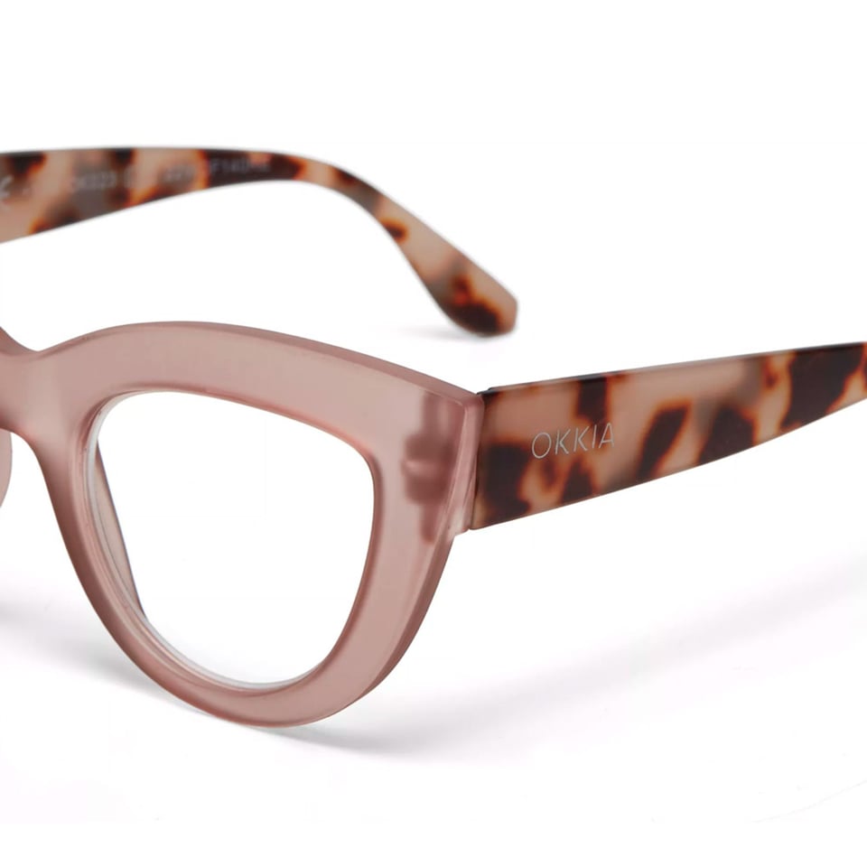 Leesbril CLAUDIA Cat-Eye Pink Havana OK023PH