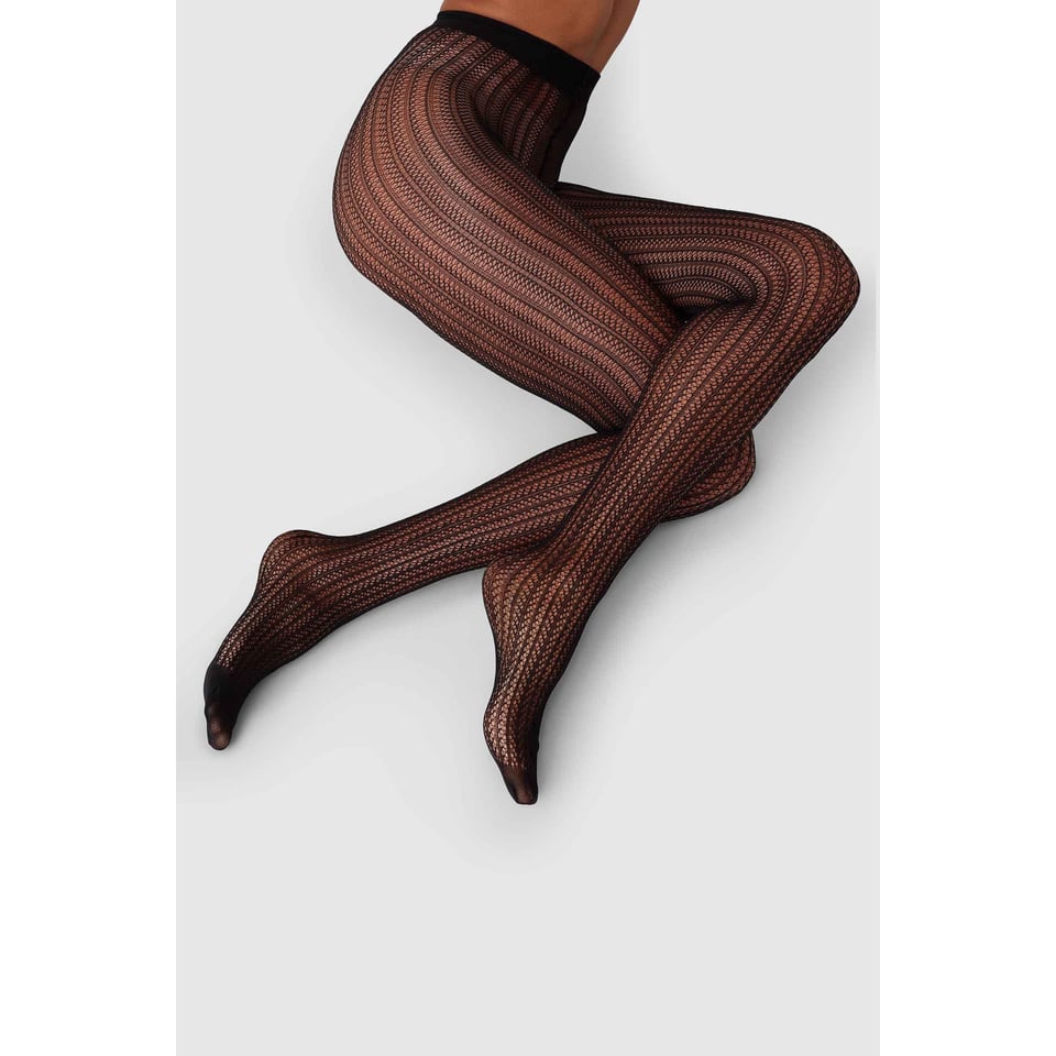 Swedish Stockings Selma Net Tights - Black