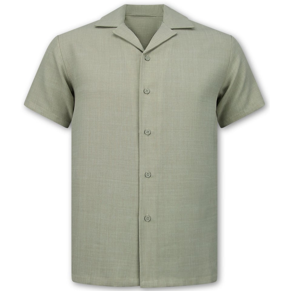 Linnen Twinset - Linnen Zomerset Heren - Linnen Overhemd Heren - Zomer Broek Heren - MG-011 - Beige