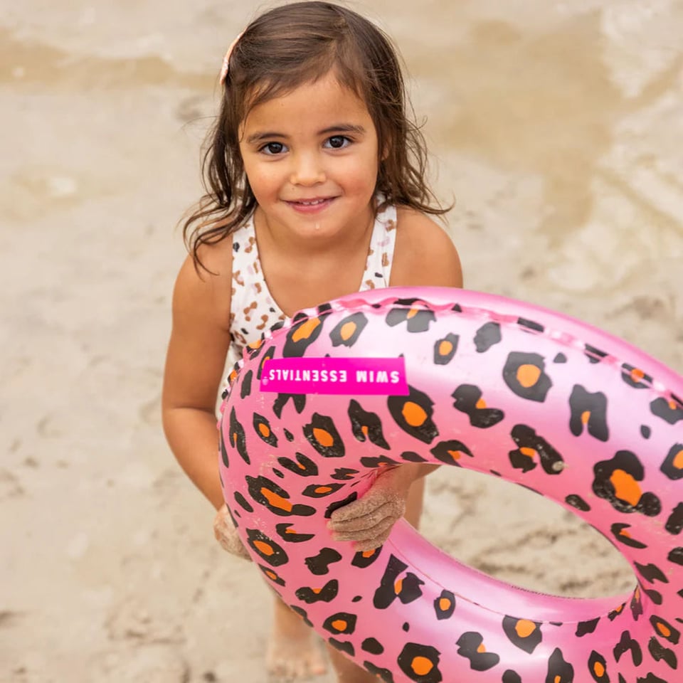 Swim essentials zwemband Leopard pink 50 cm +3 jr