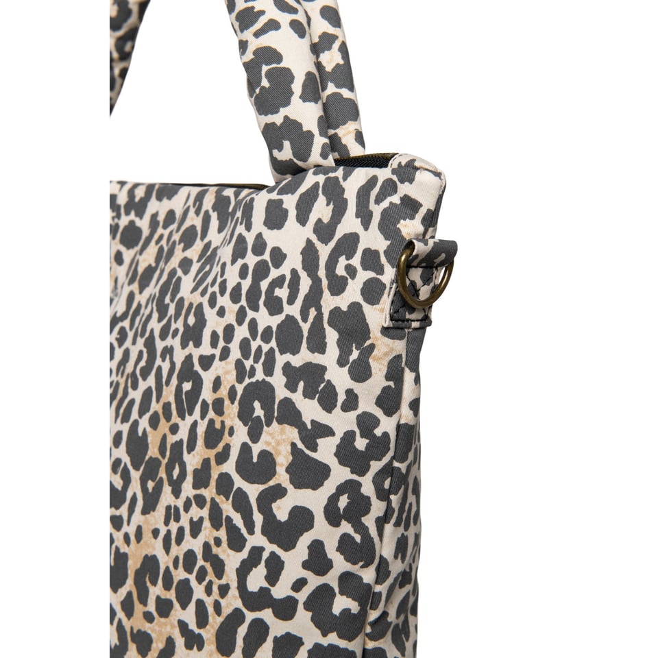 Soft Cotton Leopard Diaper Bag