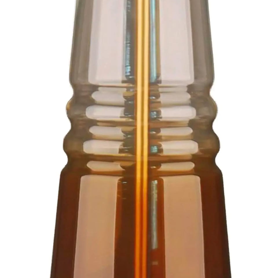 Tafel Lamp Voet Amena Amber-Bruin Transparant Glas 18x58cm