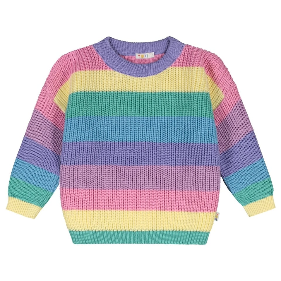 Yuki Kidswear Stripes Knitted Sweater - Doughnut