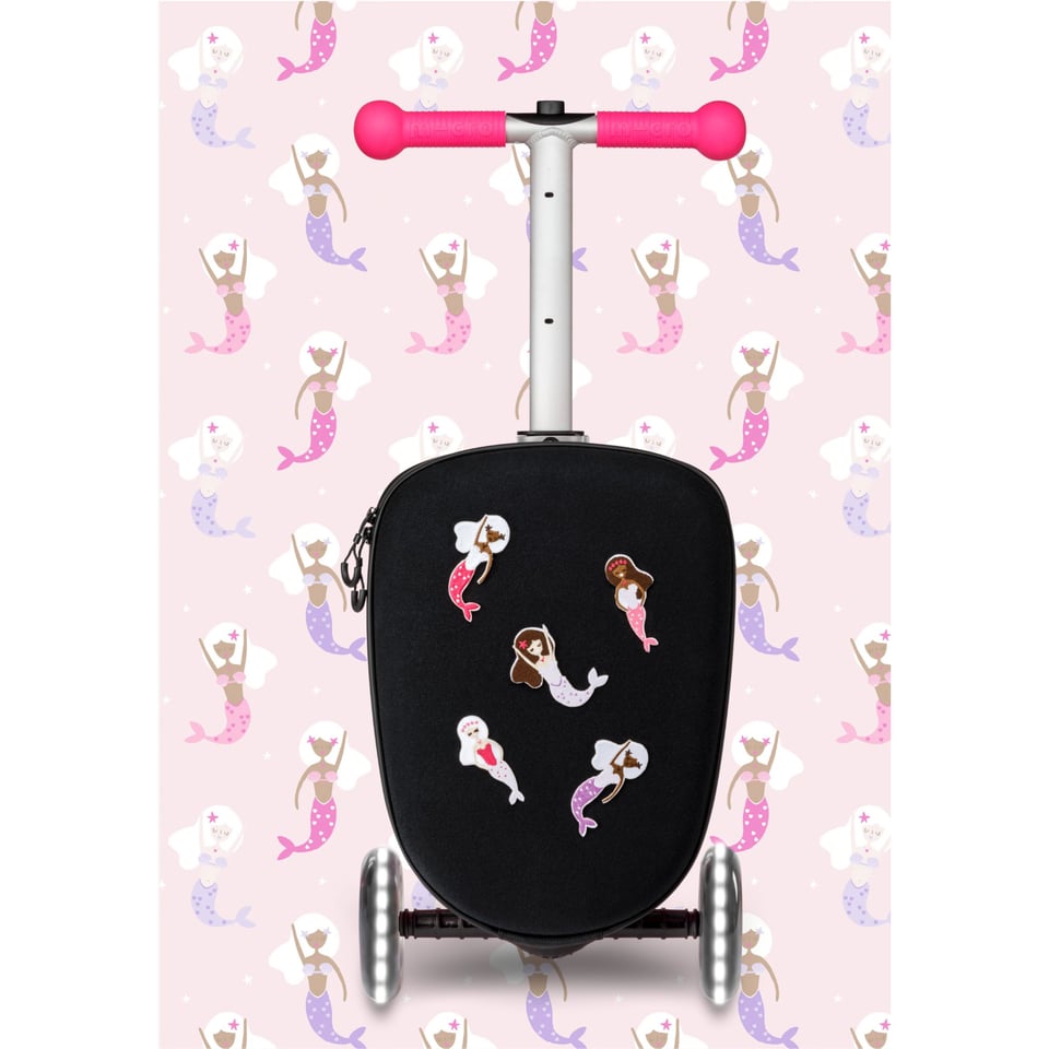 Micro Step Luggage Junior LED Patch & Play Roze