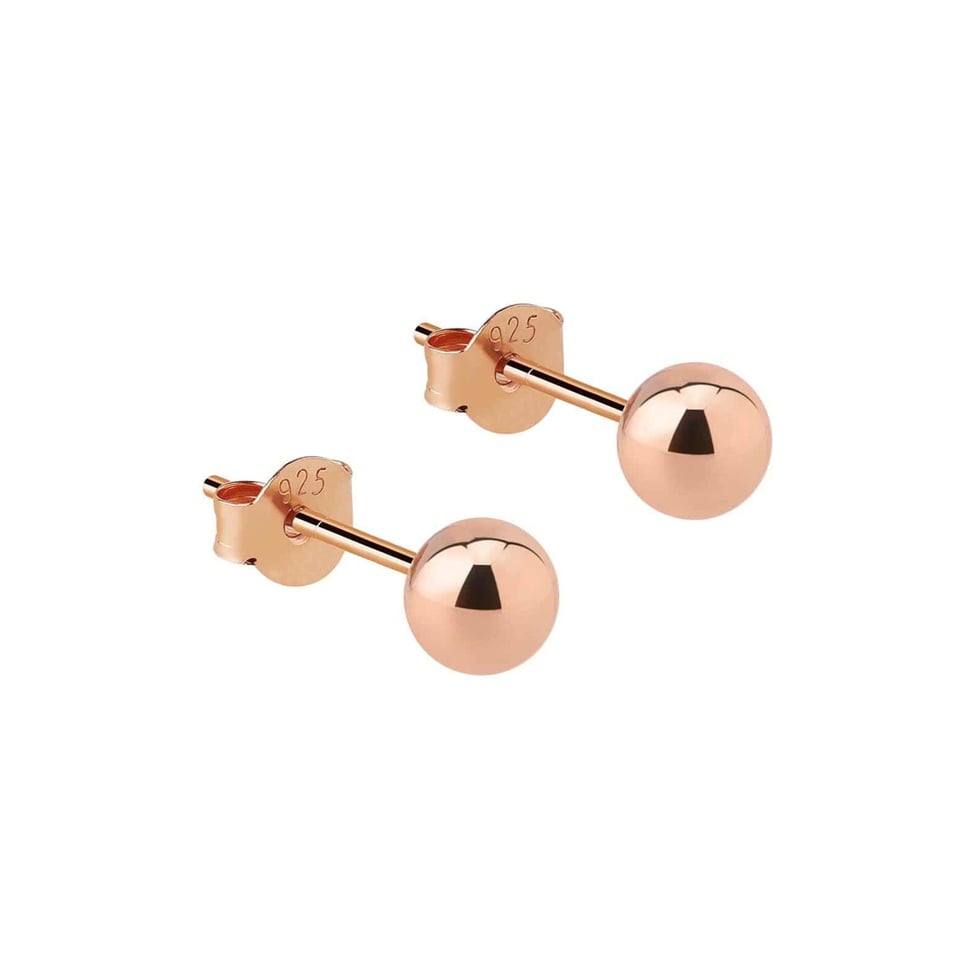 Classic Gold Plated Stud Earring 7 MM