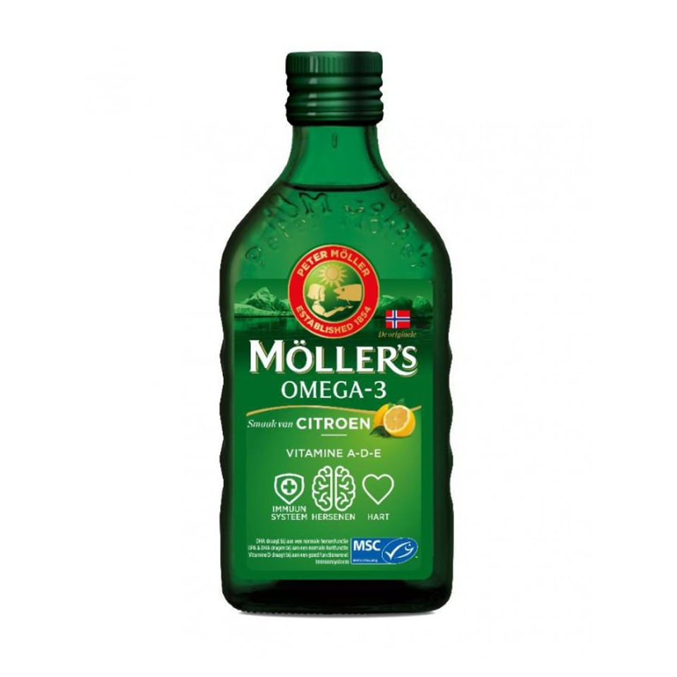 Möller’s Omega 3 Levertraan Citroen 250ml