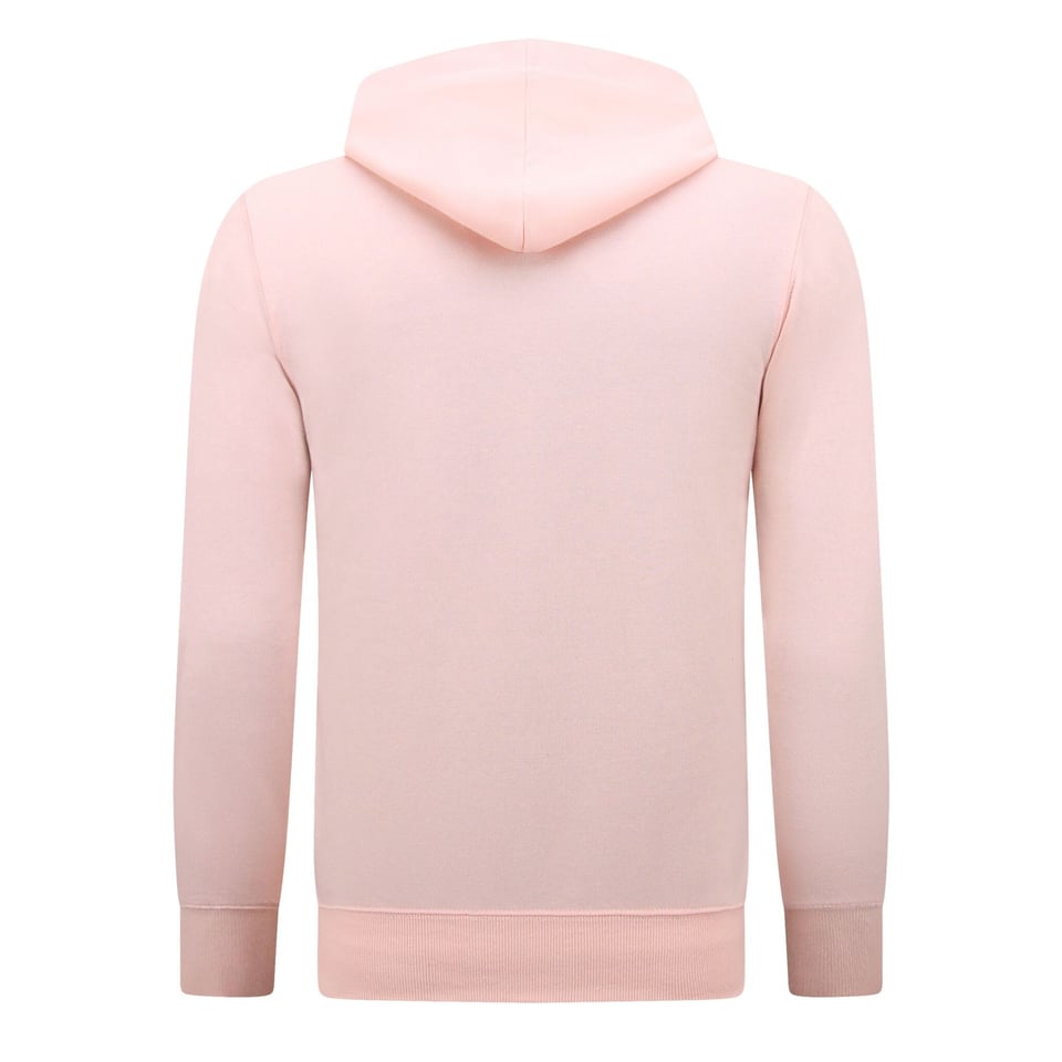Hoodie Heren Met Rits - Jogging Shorts Heren - SET - Pink