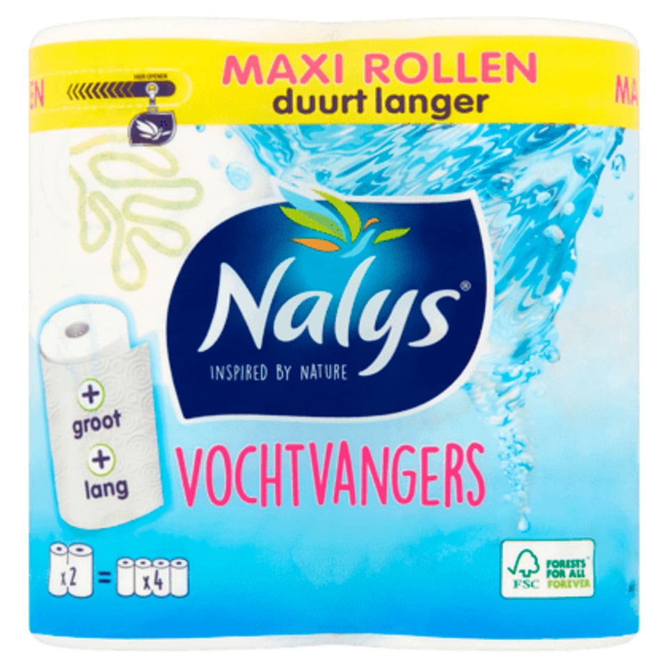 NALYS Vochtvangers Keukenpapier Dubbele Rol