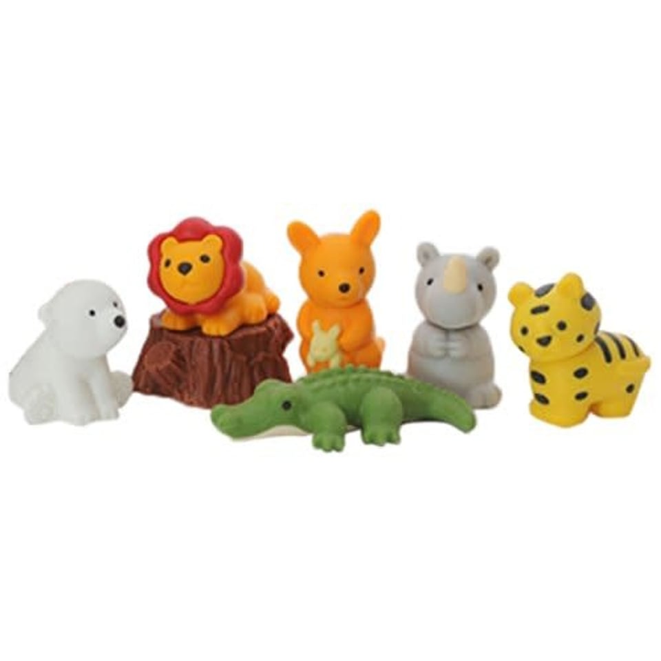 Iwako Puzzle Eraser Safari Set 3+