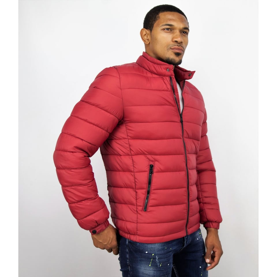 Winterjas Rood Heren - Jacks Voor Mannen - PI-7027R - Rood