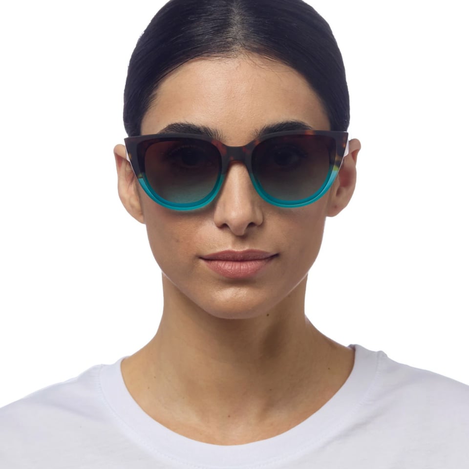 Zonnebril SILVIA Cat-Eye Havana Blue OK020-HB