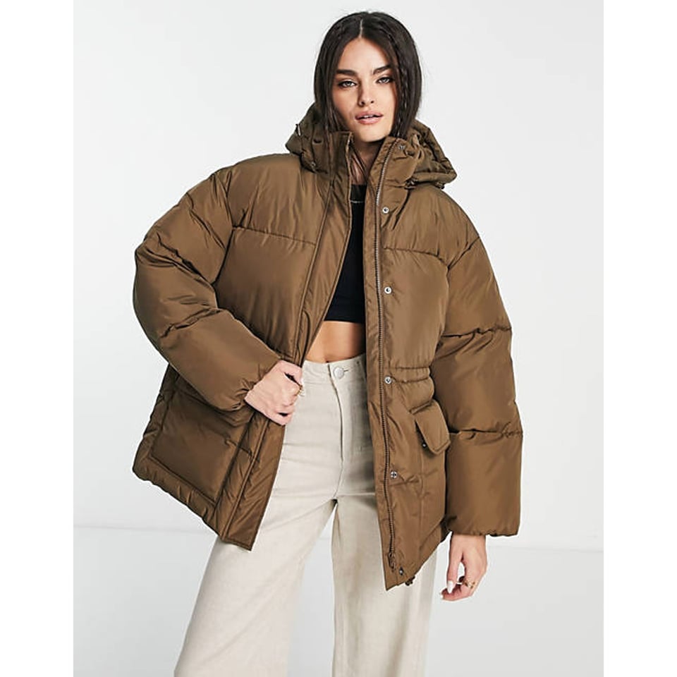Oversized Padded jacket Coffee brown 