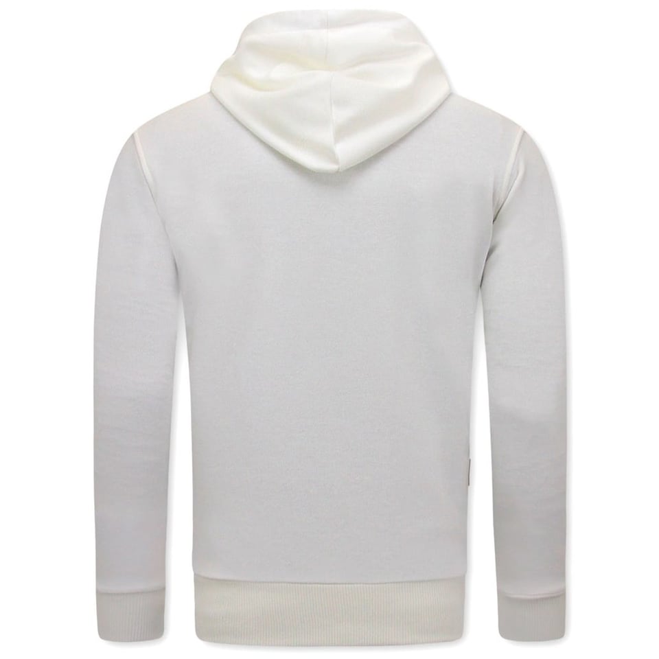 Hoodie Heren Print - Zwitsal - Creme