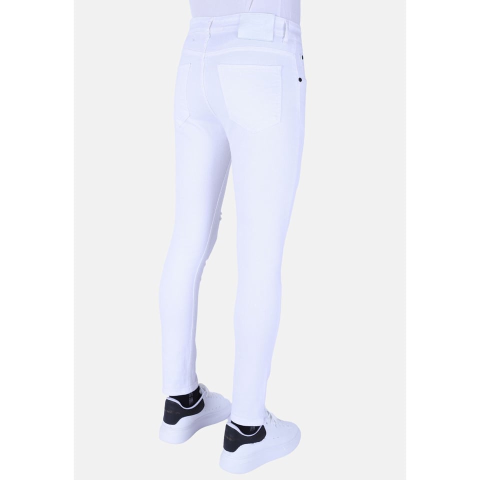 Nette Witte Heren Jeans Slim Fit Stretch -1089 - Wit