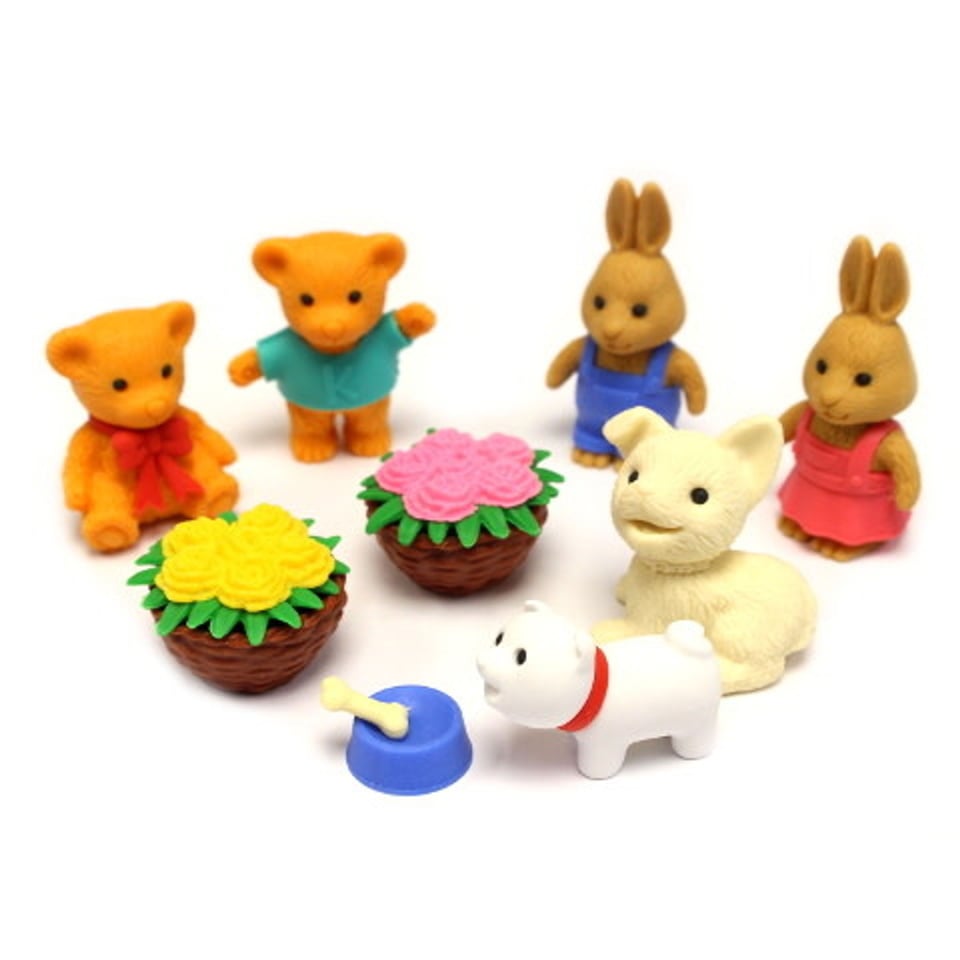 Iwako Puzzle Eraser Animal Park Set 3+