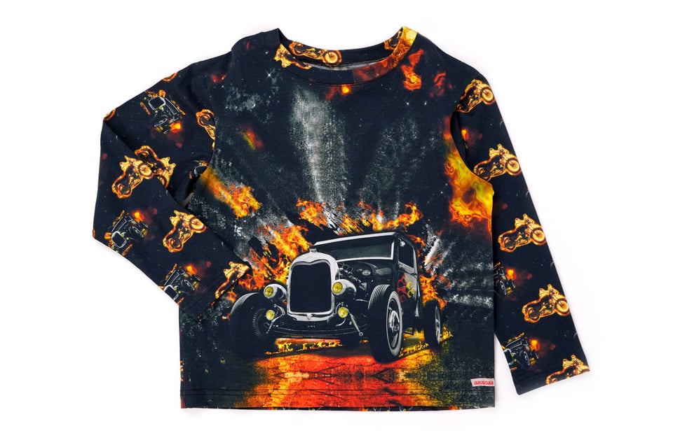 ONE OF A KIND Fire Car T-Shirt