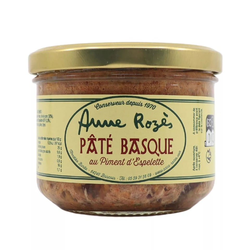 Baskische paté met Espelette peper AOP 190g