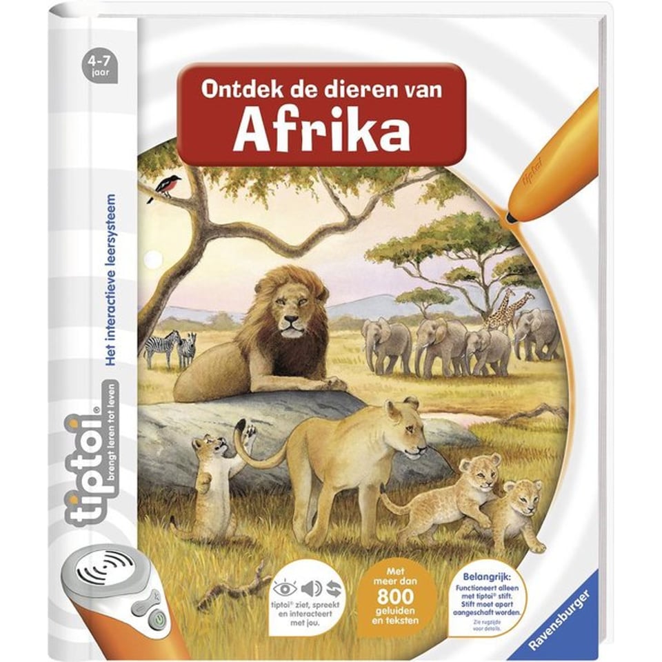 Boek Tiptoi Ontdek De Dieren Van Afrika