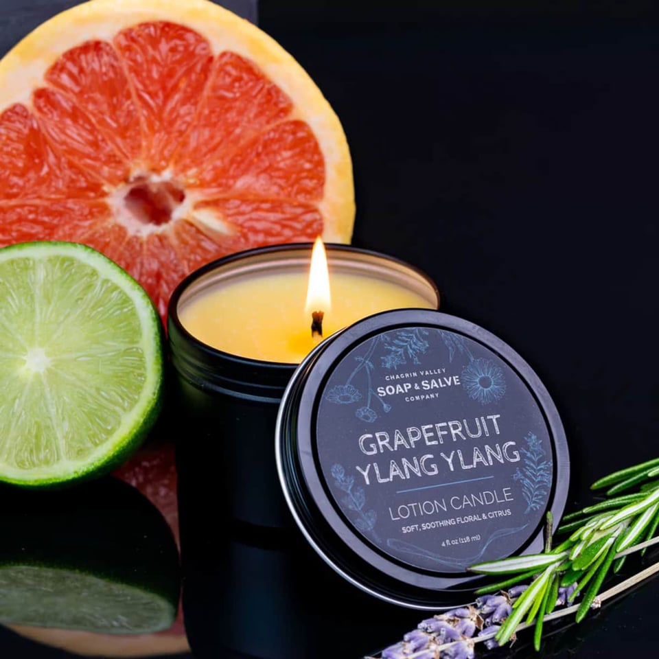 Chagrin Valley Body & Massage Candle Grapefruit Ylang Ylang