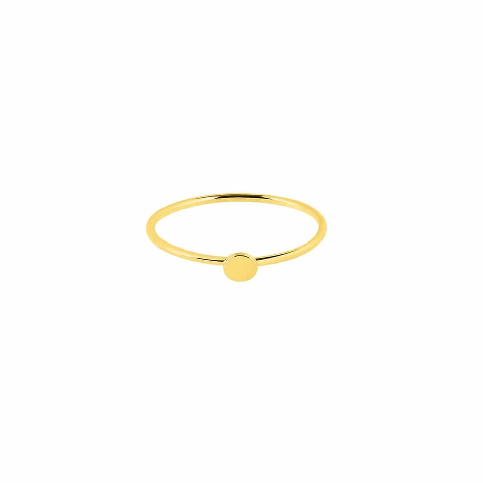 Gold Plated Ring Small Circle
