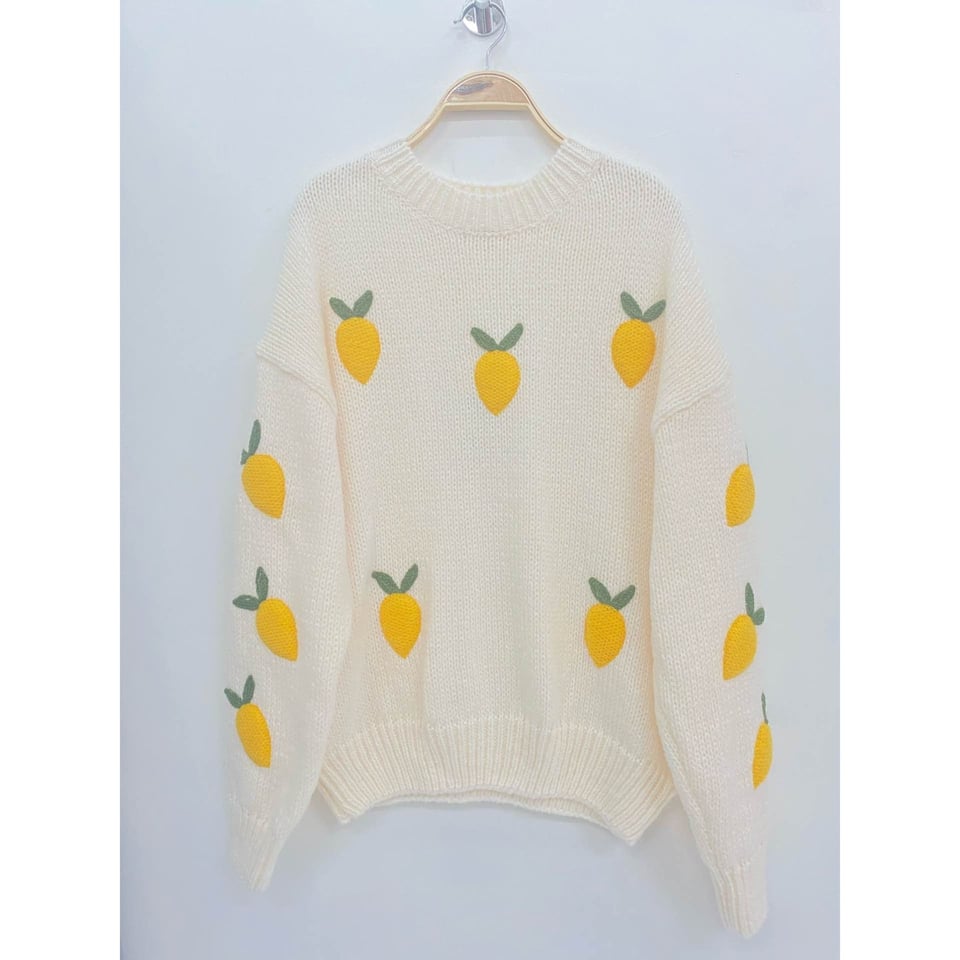 New Lemon Summer knit - White