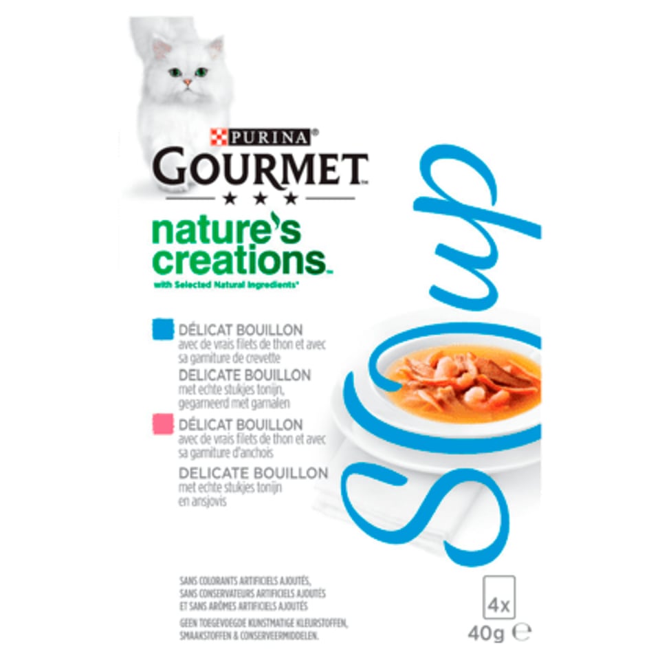 Gourmet Soup Met Tonijn Kattenvoer Nat