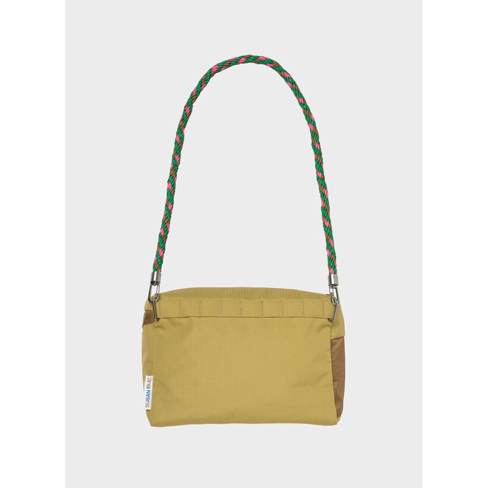 SUSAN BIJL Bum Bag Moss & Camel M