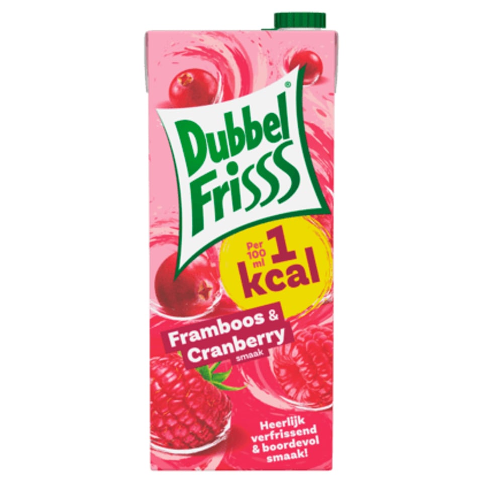 Dubbelfrisss 1kcal Framboos & Cranberry