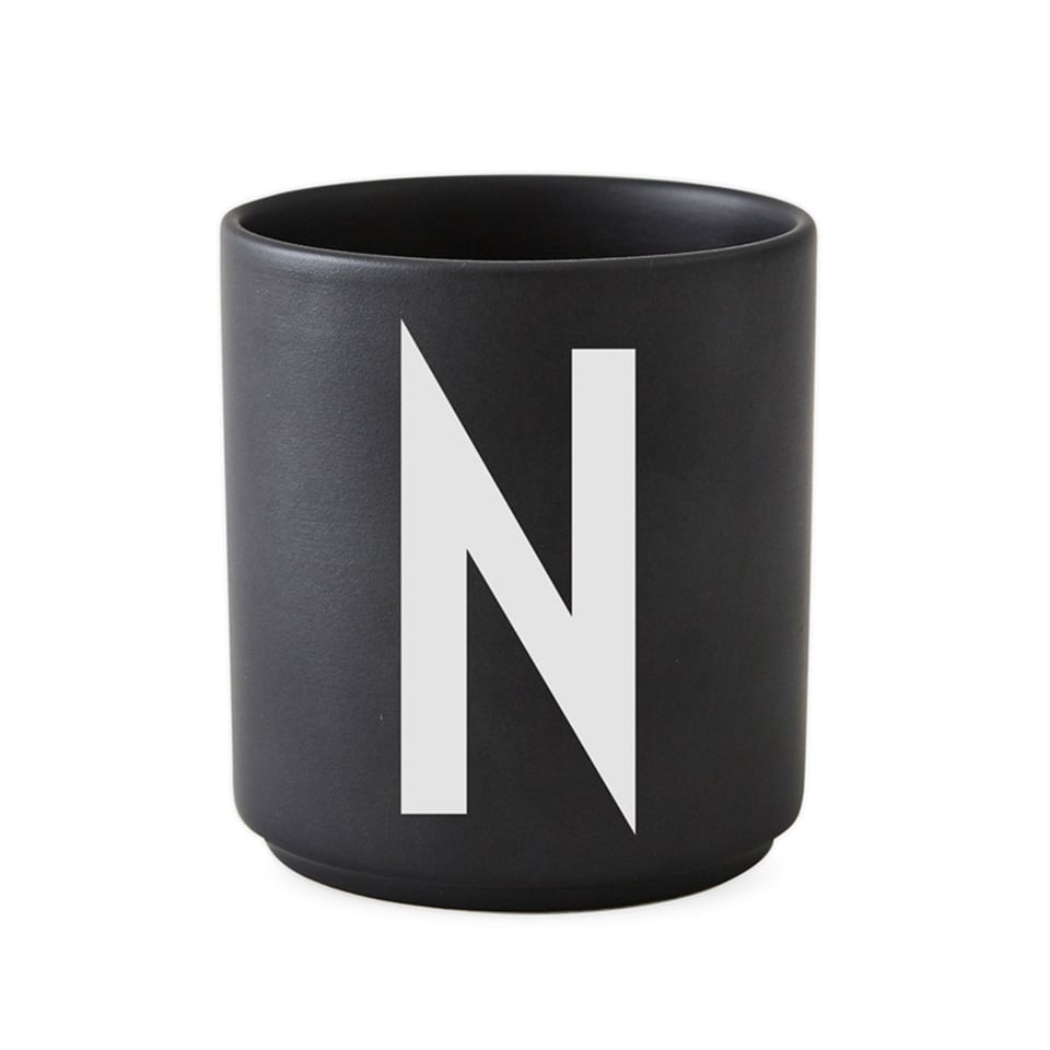 Design Letters Porseleinen Lettermok ZWART (Alleen Nog: H, O, Y)