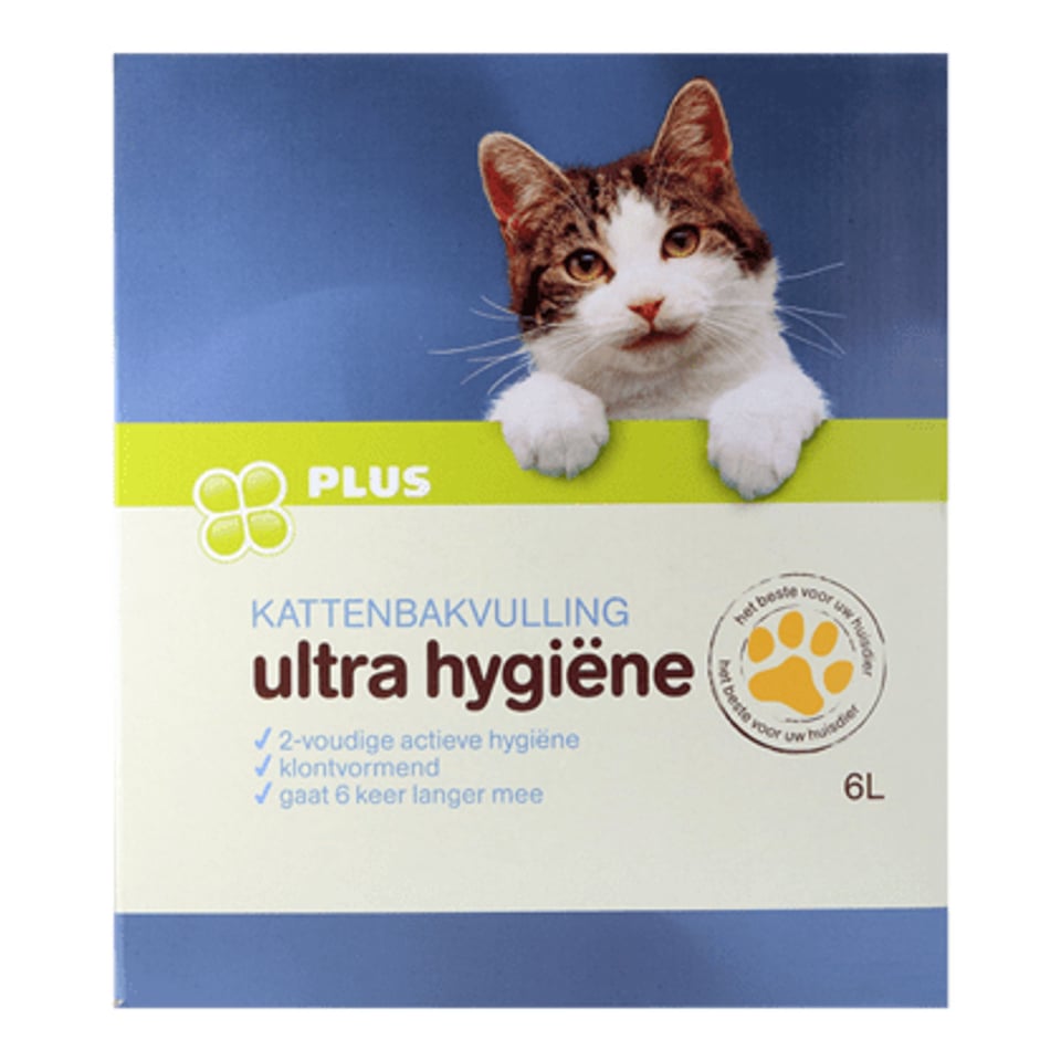 PLUS Kattenbakvulling Ultra Hygiene 6 Liter