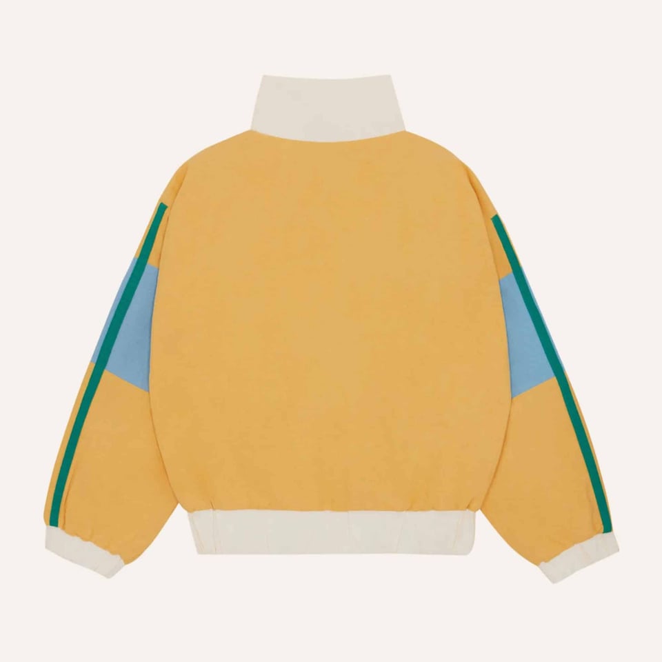 The Campamento Yellow Color Block Kids Jacket