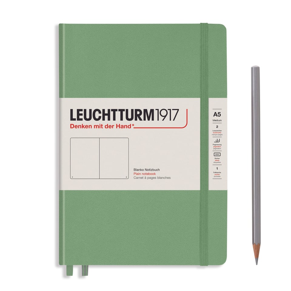 Leuchtturm medium plain notebook (A5) hardcover