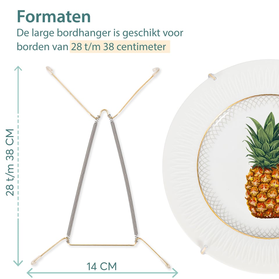 Gouden Bordenhanger