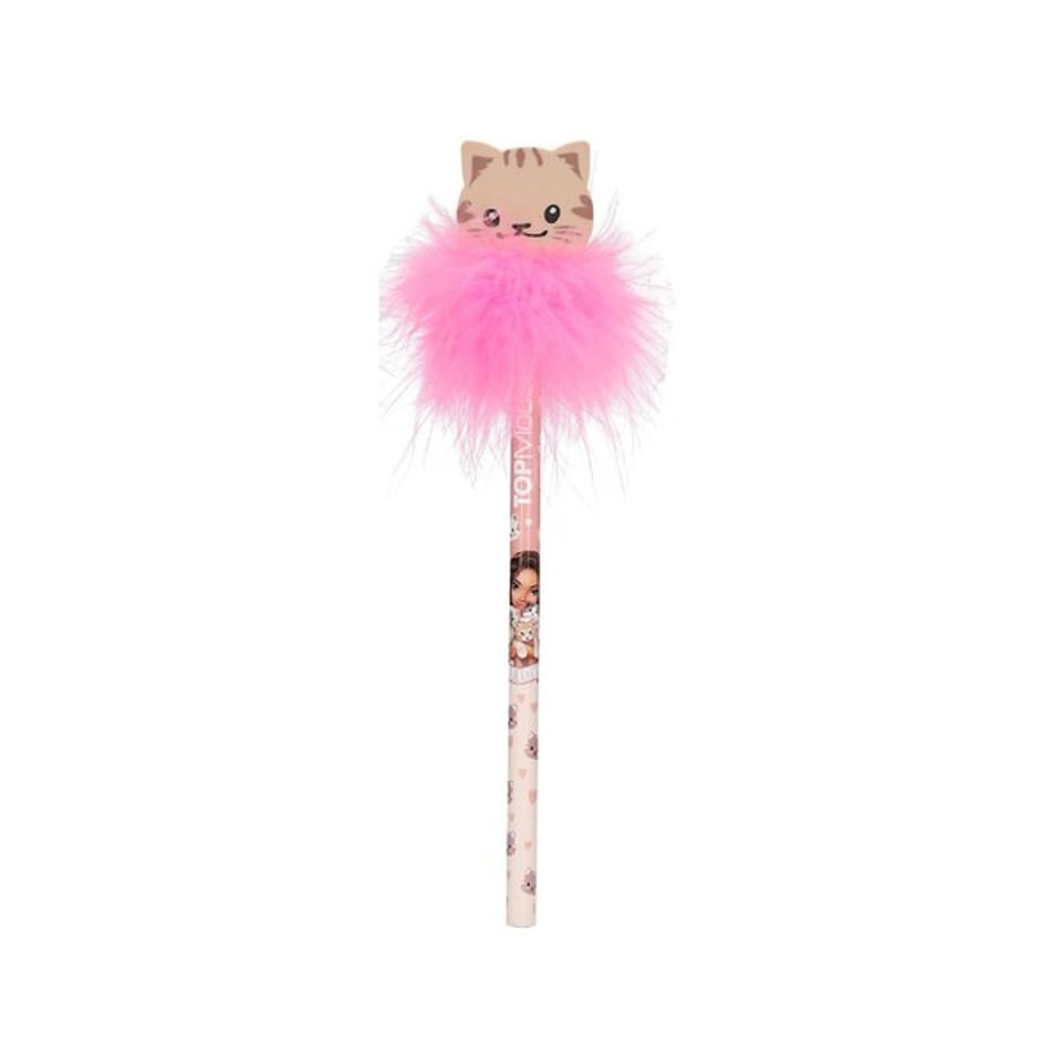 TOPModel Potlood Met Kat-Gum Bruin