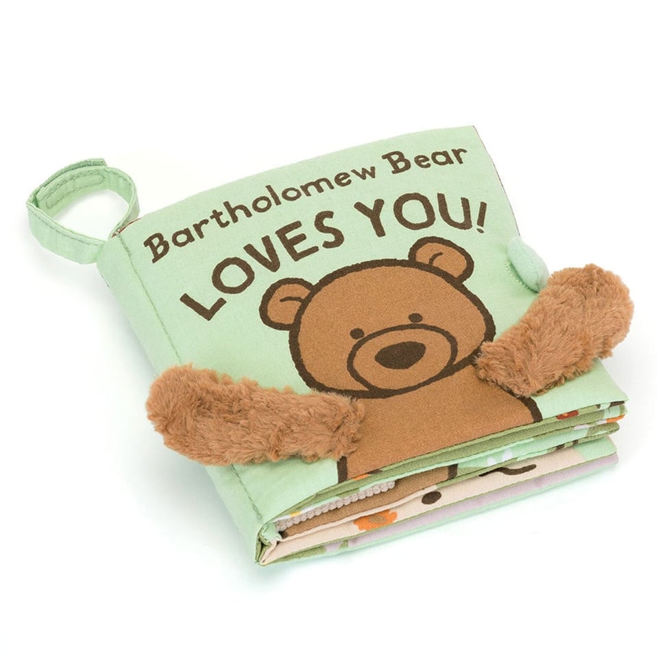 Jellycat Knuffel Voelboekje Bear Loves You