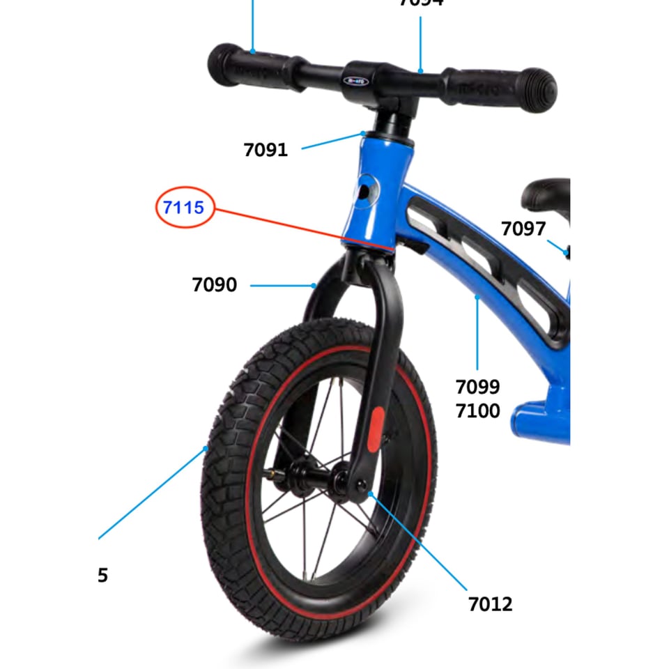 Rubber Ring Balance Bike Deluxe (7115)