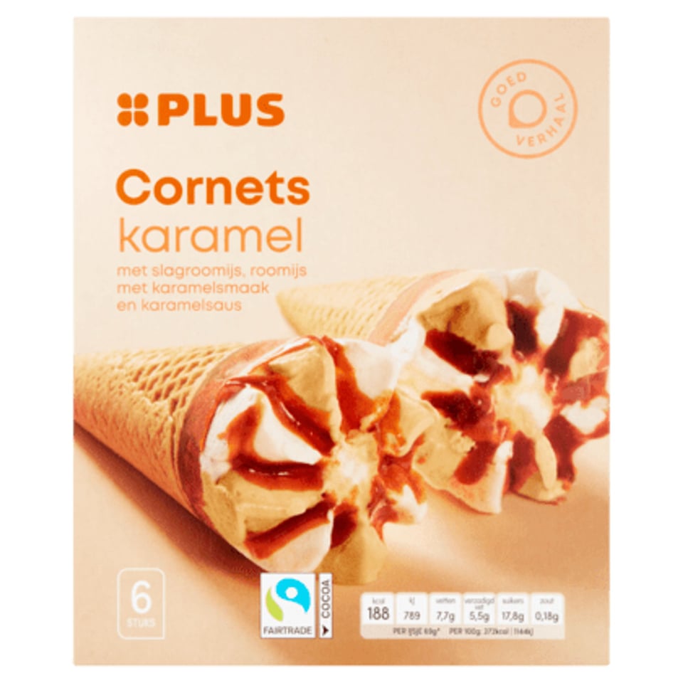 PLUS Cornets Karamel
