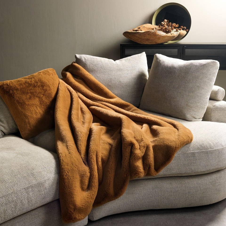 Plaid Zinzi Fake Fur 140x 80cm in 7 Kleuren