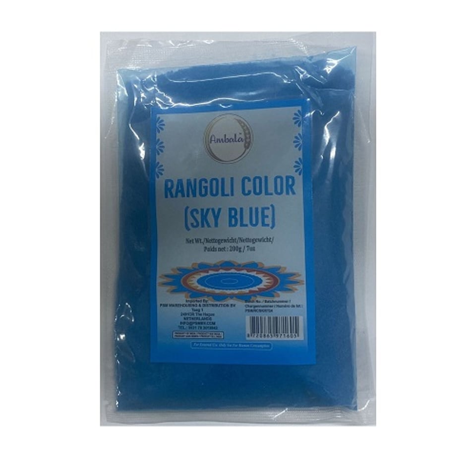 Ambala Rangoli Colour Sky Blue for Diwali Decoration