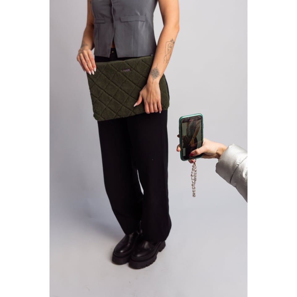 Teddy laptop hoes - groen
