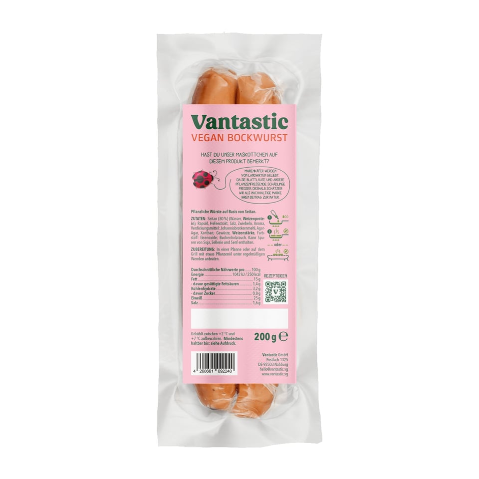 Vantastic Foods Bockwurst 200g