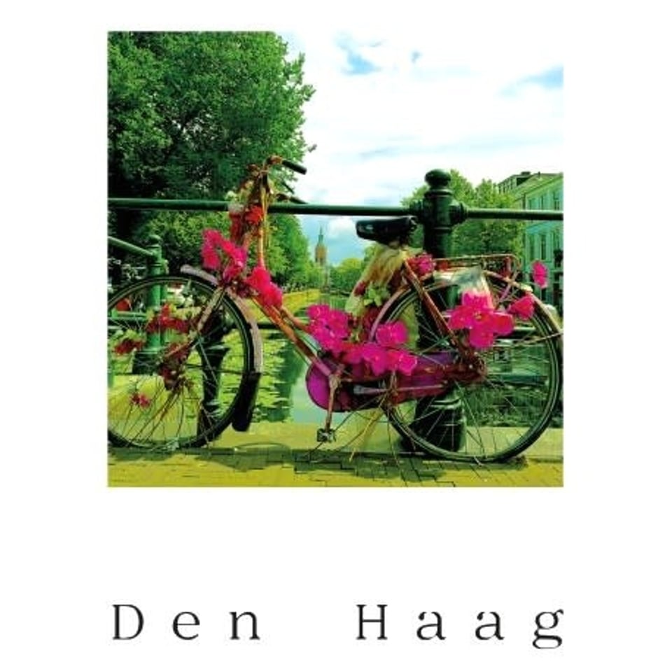 Postkaart - Den Haag - Toussaintkade / Paleistuinen Fiets Met Bloemen