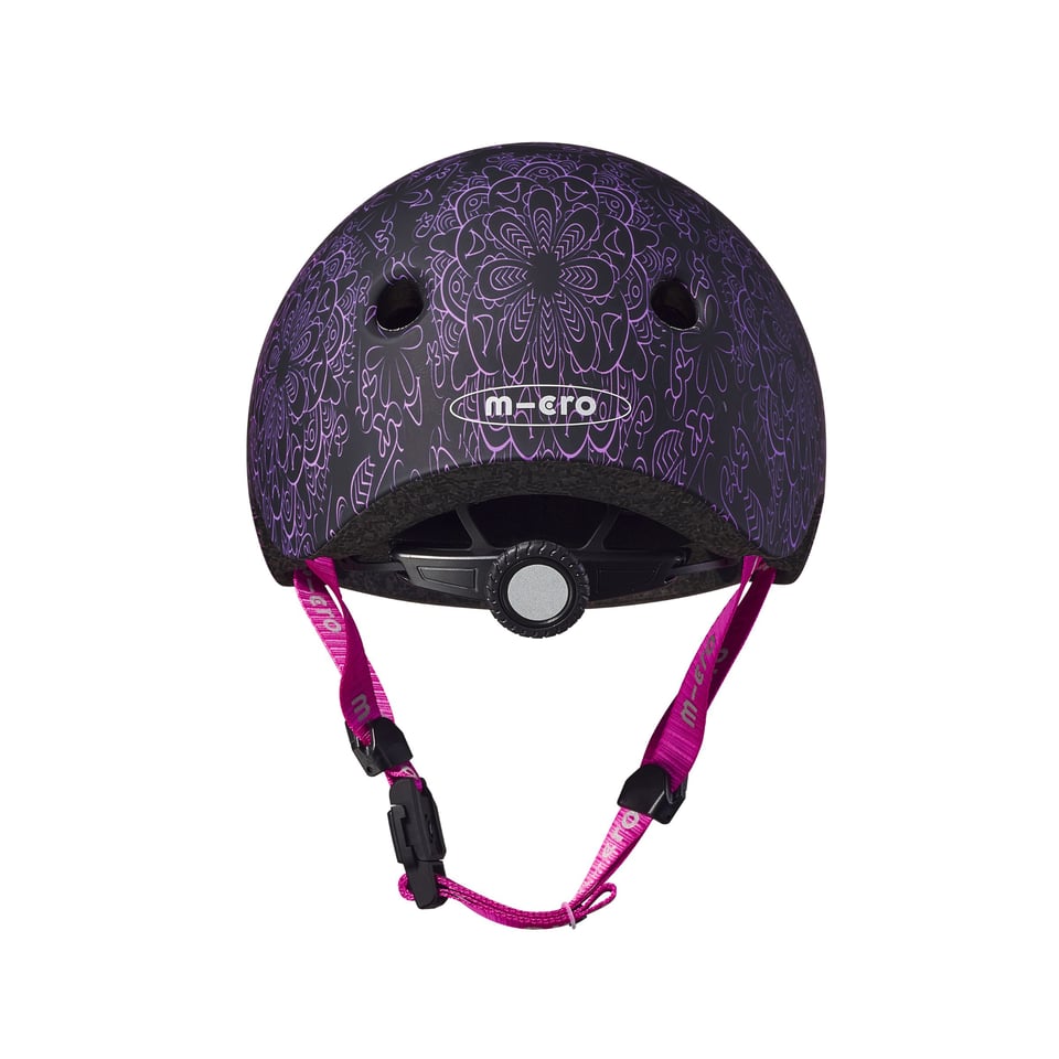 Micro PC Helm Deluxe Mandala Roze/paars - Maat: M (54-58 Cm)