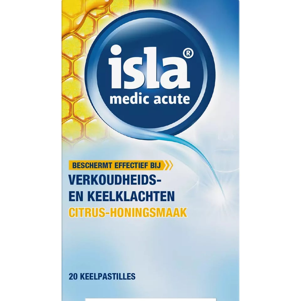 Isla Medic Acute Citrus-Honing Keelpastilles