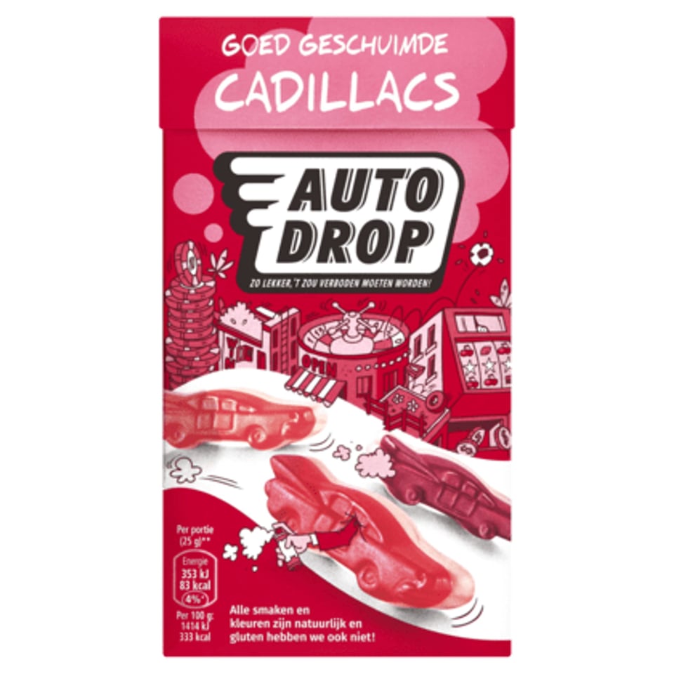 Autodrop Cadillacs Goed Geschuimd