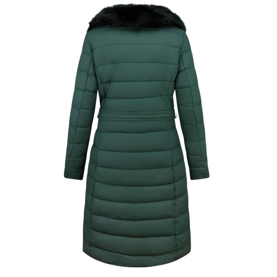 Puffer Jacket Dames Lang - 7921 - Groen
