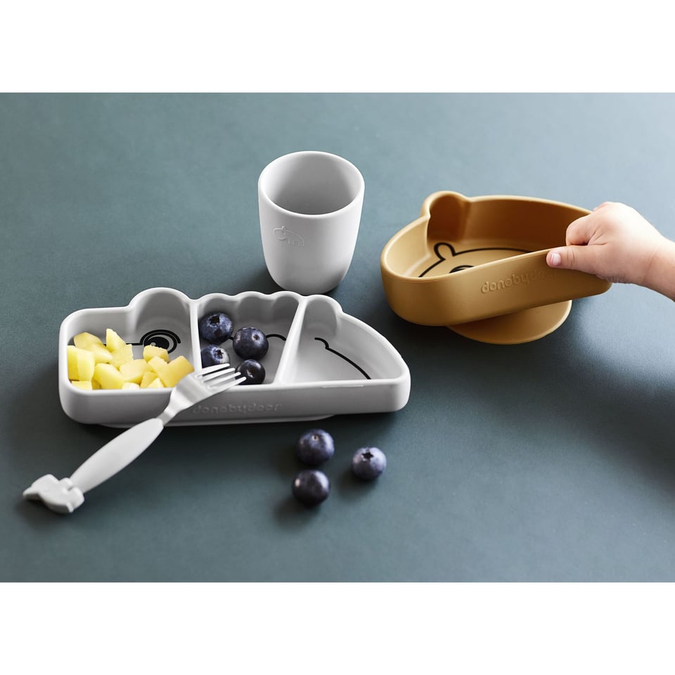 Silicone Stick&Stay Bowl Ozzo Mustard