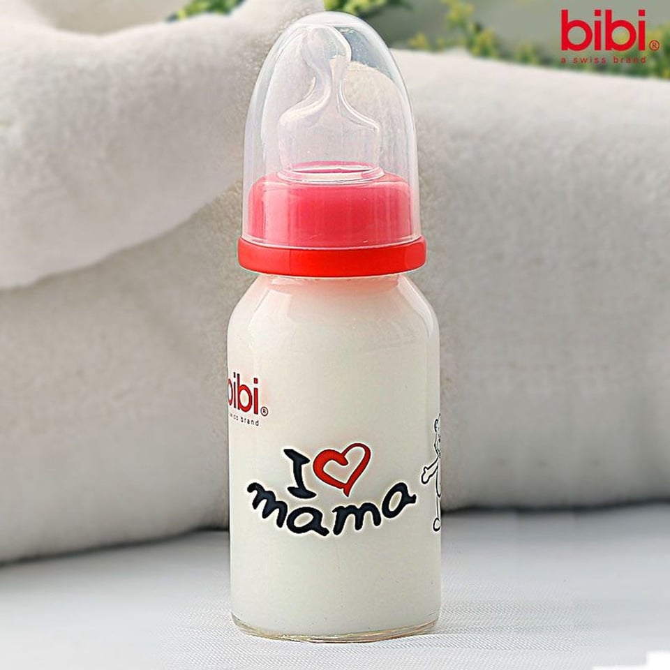Bibi Baby Fles - I Love Mama - BPA Vrij - 125Ml